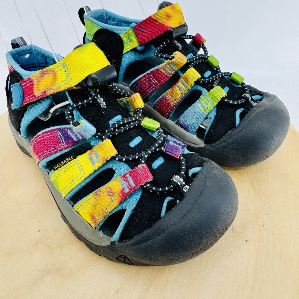 Keen Newport H2 Little Kids Sz 11 Rainbow Tie Dye Hiking Waterproof Sandals Shoe